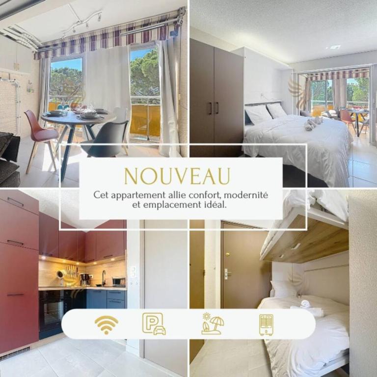 Studio Coco'B, 4p, A/C, Wi-Fi, beach 500m, parking - One-Bedroom Apartment - 16