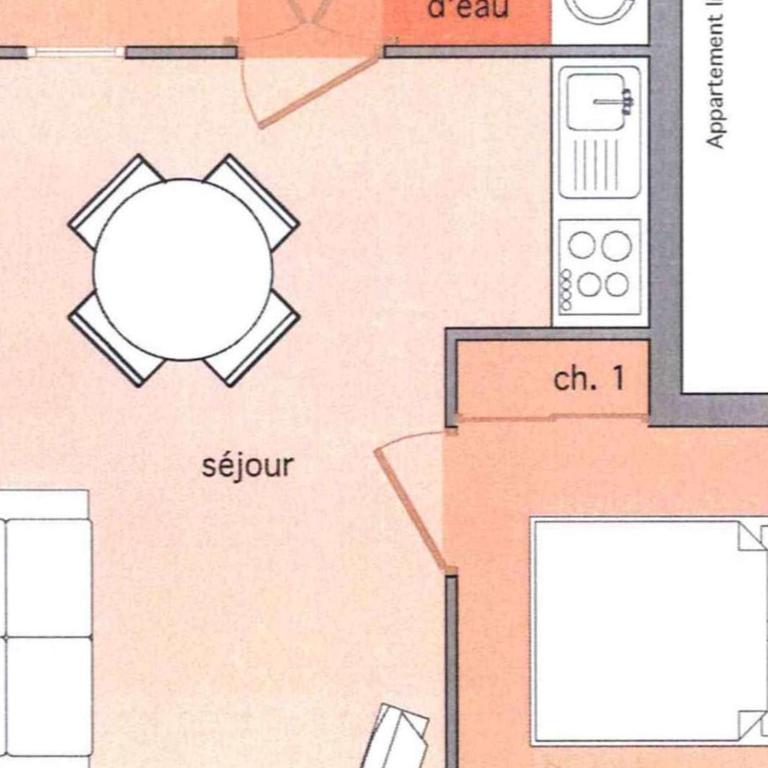 Appartement confortable, vue village - 4 pers. - FR-1-886-28 - Appartement - 5
