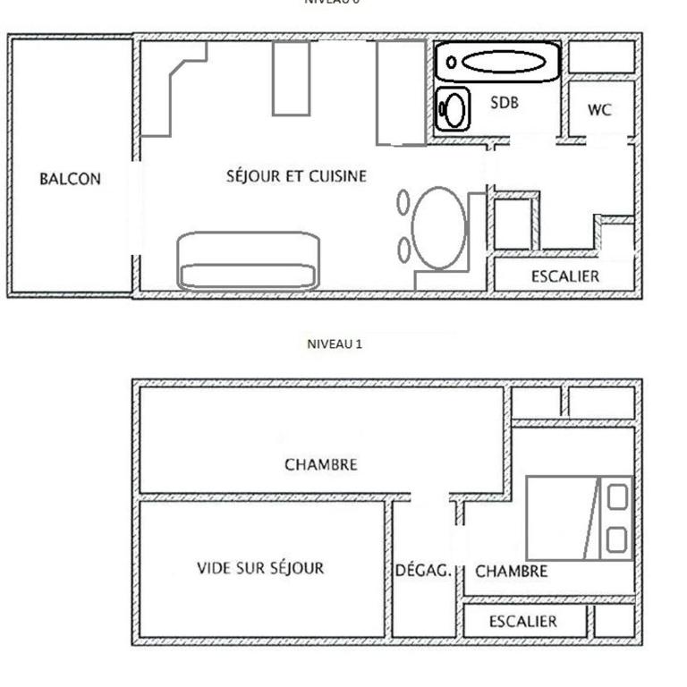 Appartement au centre, proche pistes - 6 pers. - FR-1-886-132 - Appartement - 6