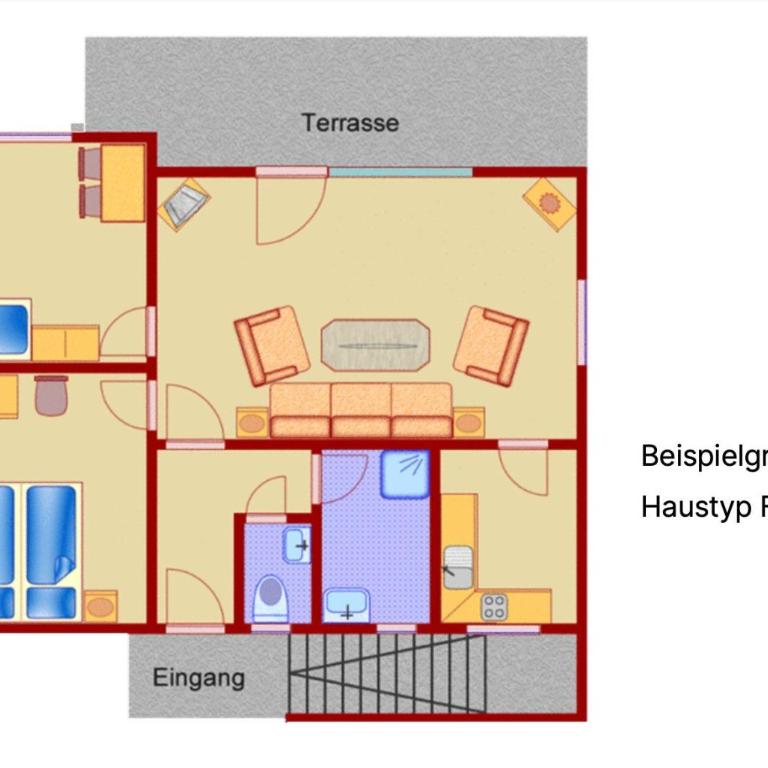 Ferienhaus mit Terrasse, Garage und Hobbyraum - Haus mit 2 Schlafzimmern - 15