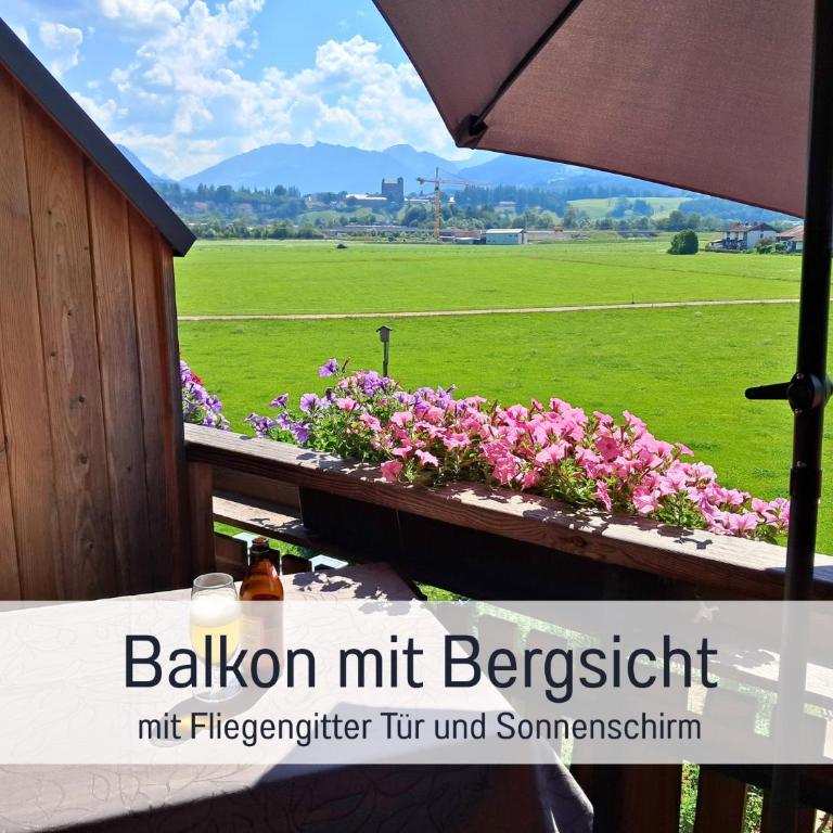 Bauernhof Finkel - Ferienwohnungen mit Balkon - Bergsicht - Traktor mitfahren - Tiere streicheln - entspannter Familienurlaub - zentrale Lage nahe Oberstdorf - Apartment mit 1 Schlafzimmer und Balkon - 19