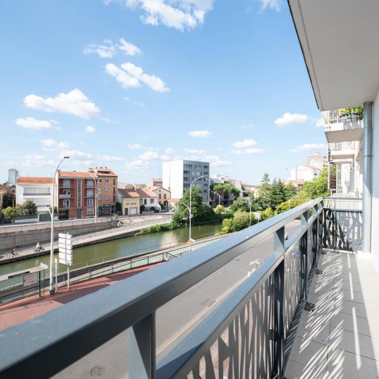 T3 vue canal & clocher et parking, Toulouse centre - Apartment mit 2 Schlafzimmern - 22