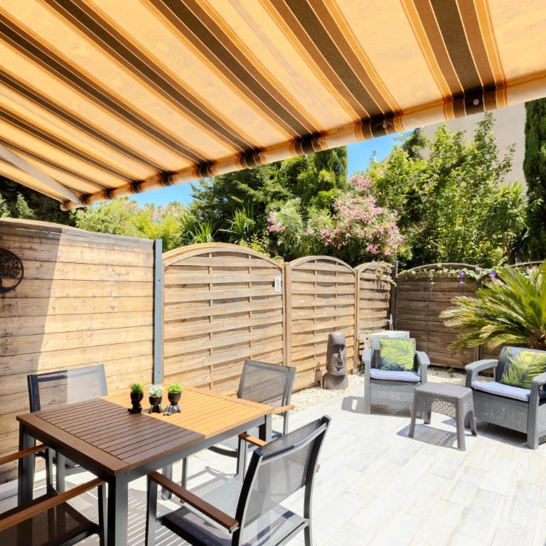 2 Pièces, plage à 5 min à pied, piscine parking - Appartement 1 Chambre avec Terrasse - 10
