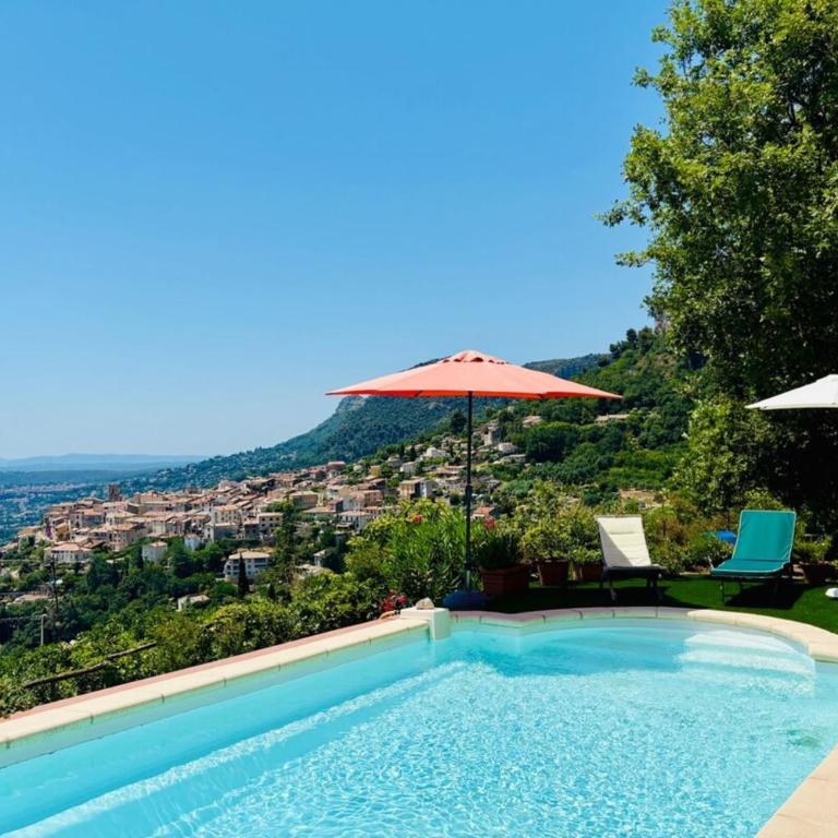 Villa Panorama Saint-Jeannet Swimming pool Sea and mountain views - Villa - 35