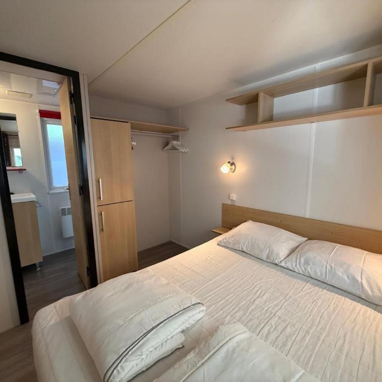 Chalets with kitchen outside at Camping Leï Suves - JoyCasa - Chalet 2 Chambres - 3