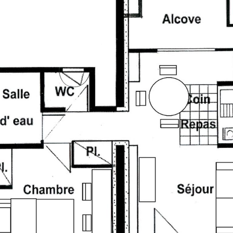 Bel appartement 2 pièces + Alcove pour 4 personnes - FR-1-293-159 - Apartment (4 Adults) - 4