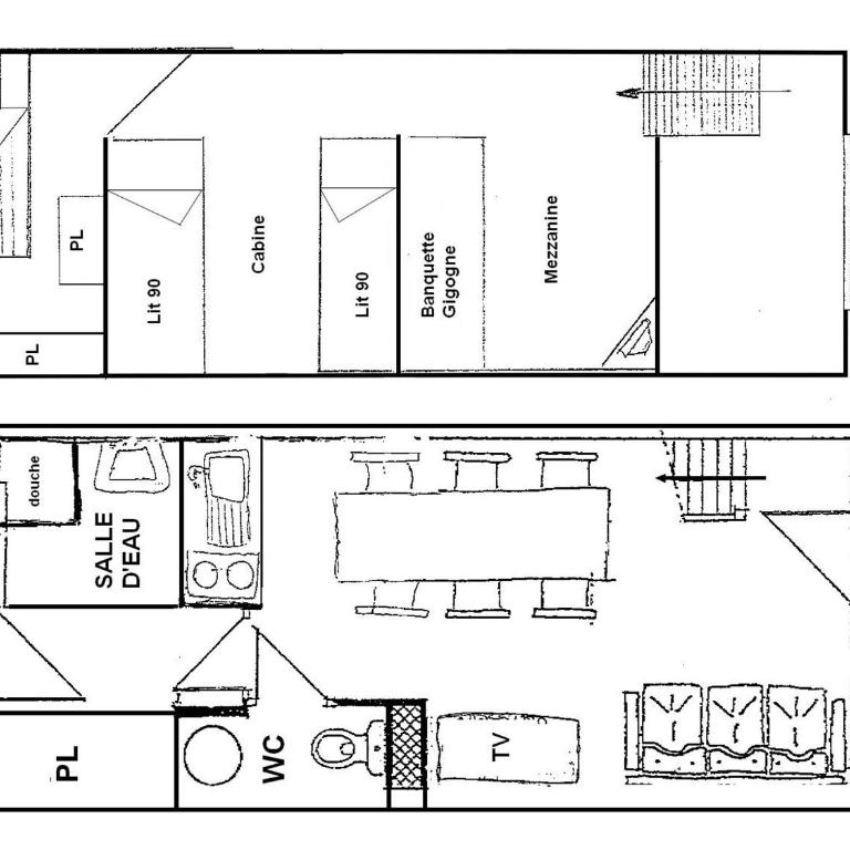 Les Saisies - Appartement 3 pièces mezzanine, 8 pers, plein sud, tout équipé - FR-1-293-9 - Appartement (6 Adultes) - 4