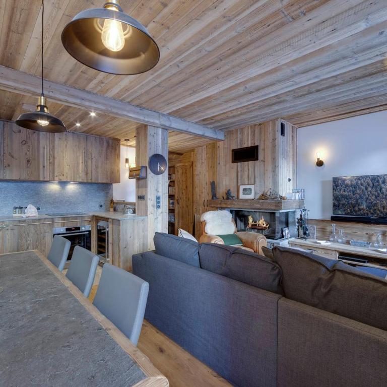 Superbe duplex 68m² avec cheminée, 2 chambres, parking intérieur, et services inclus à Val d'Isère - FR-1-567-46 - Apartment (5 Erwachsene) - 6
