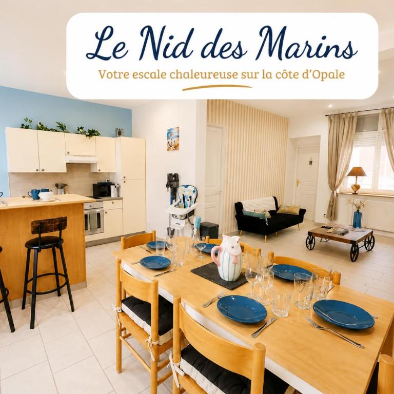 Le Nid des Marins - duplex Calais centre 6 voyageurs - Appartement 2 Chambres - 1