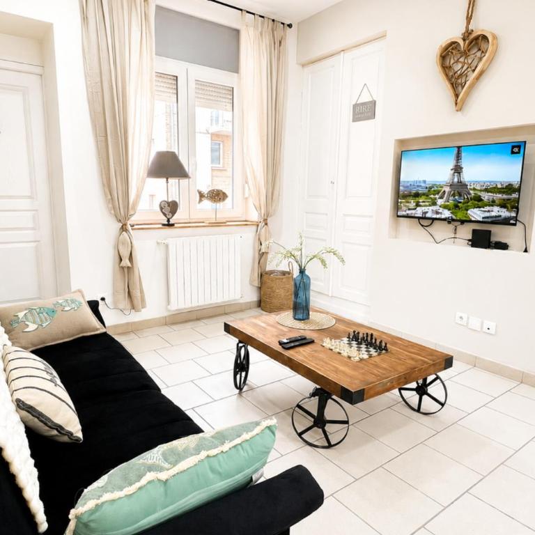 Le Nid des Marins - duplex Calais centre 6 voyageurs - Appartement 2 Chambres - 10