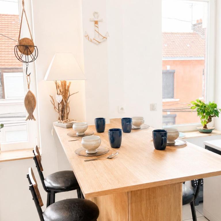 Le Nid des Marins - duplex Calais centre 6 voyageurs - Appartement 2 Chambres - 12