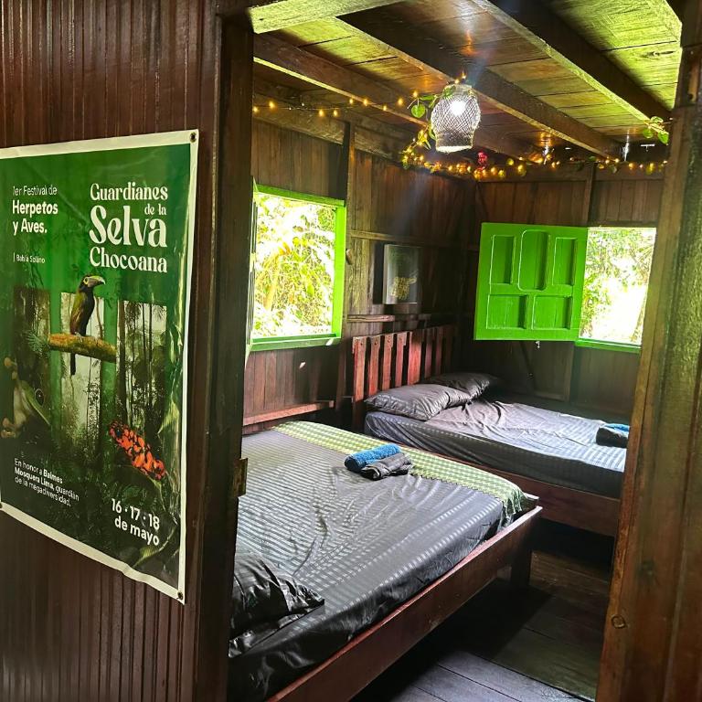 Birding & herping bahía solano ecohostel - Habitación Doble - 2 camas - 1