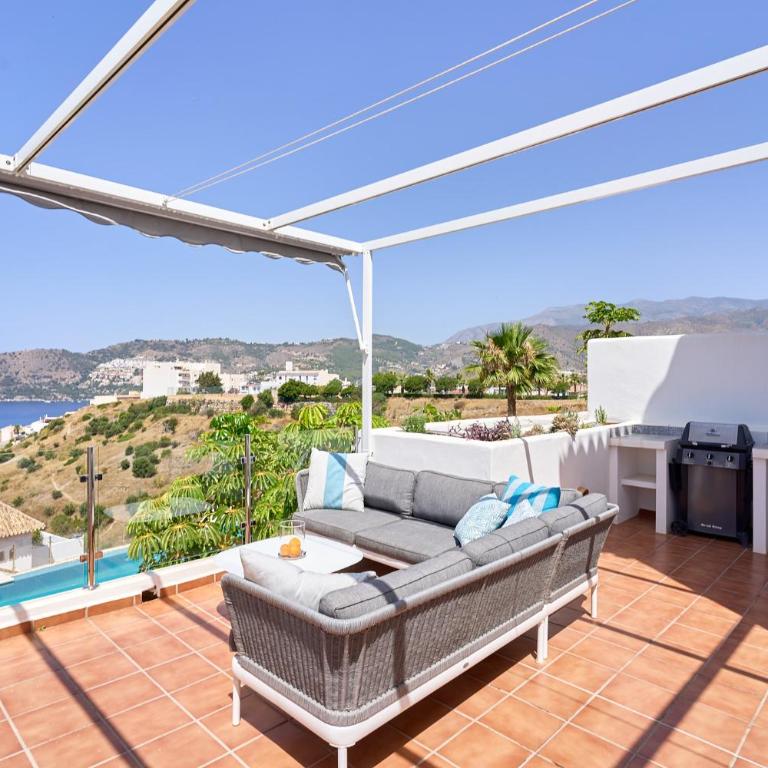 Sunny Sea View Condo with Private Patio, Shared Pool, Amazing Views, Full Kitchen - Two-Bedroom Apartment - 85