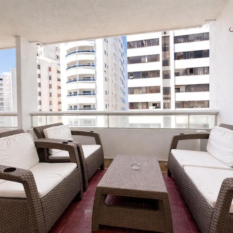 Balcony City Sunset View Sleeps 9 Beach & Pool - Three-Bedroom Apartment - 24