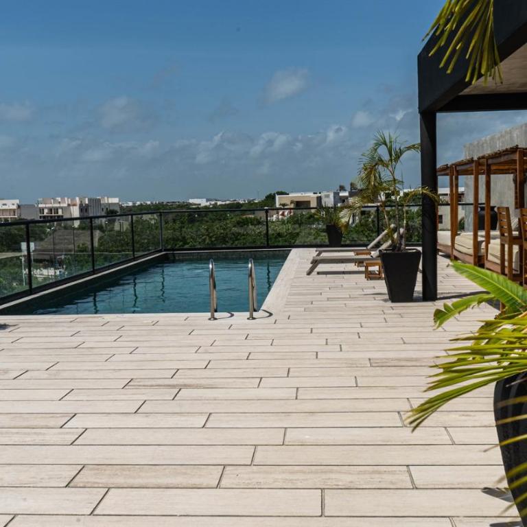 Oasis Penthouse en Tuk Alberca Privada - Apartamento Estudio con balcón - 4