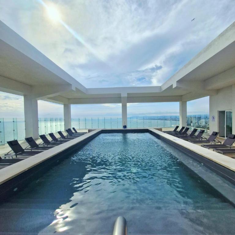 PROMO Beautiful beachfront Apt with pools, jacuzzi, gym - Appartement 1 Chambre - 22