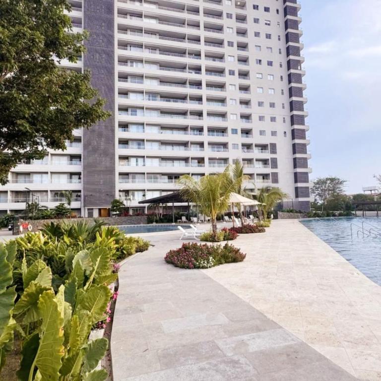 Tu apartamento de descanso cerca al mar - One-Bedroom Apartment with Balcony and Sea View - 27