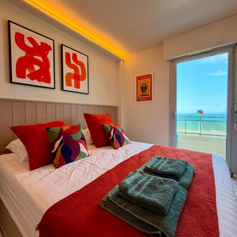 Appartement le soleil bleu - Appartement 1 Chambre avec Vue sur la Mer et Terrasse - 9
