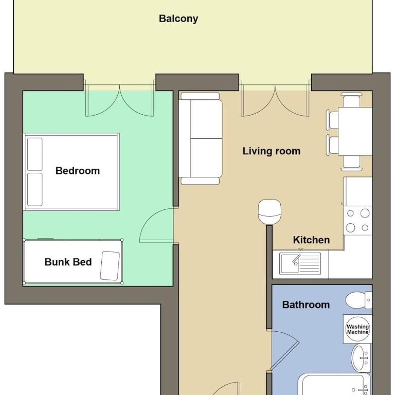 Modern Apartment with Sauna & Large Balcony - Apartment - 10