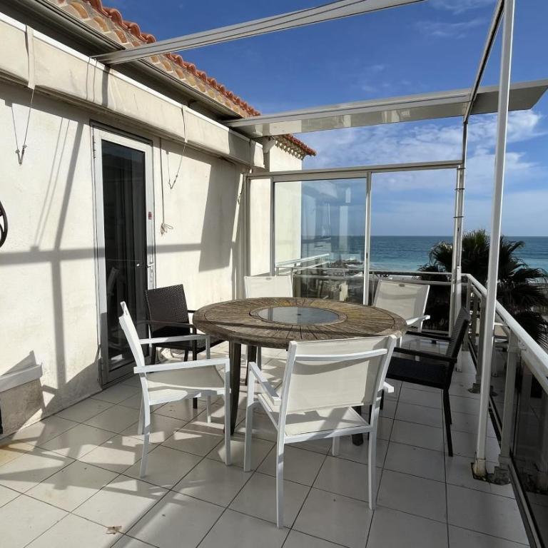 La Tour de la Mer - Vue Mer avec accès Plage direct - 150m2 - Clim - Parking privé - Appartement - 9