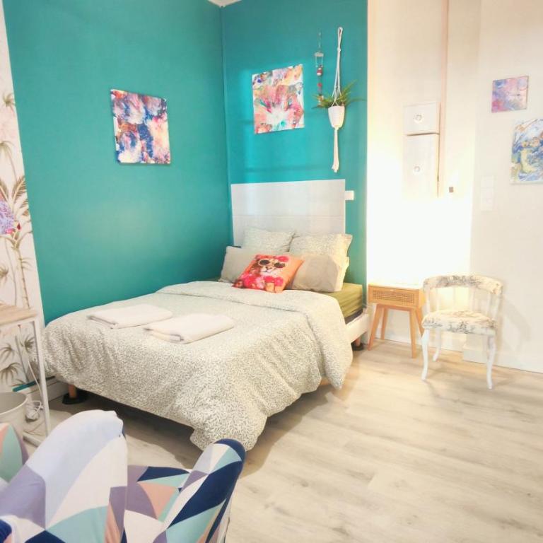 New! Cosy Plume Art- T3 - Centre ville - Quartier Halles de Pau - Appartement 3 Chambres Deluxe - 15
