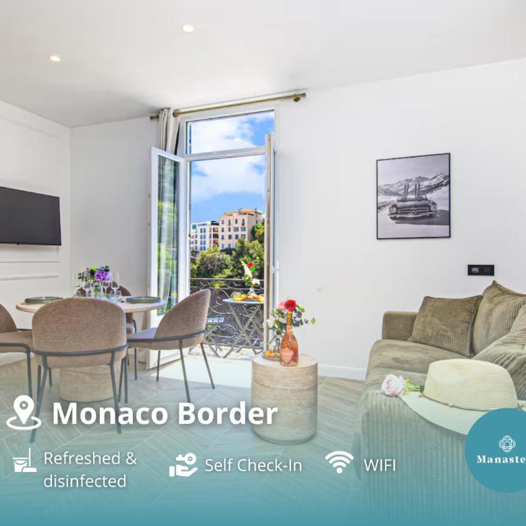 5mn Monaco - Séjour luxe - Balcon ensoleillé - GW - Appartement 1 Chambre - 1