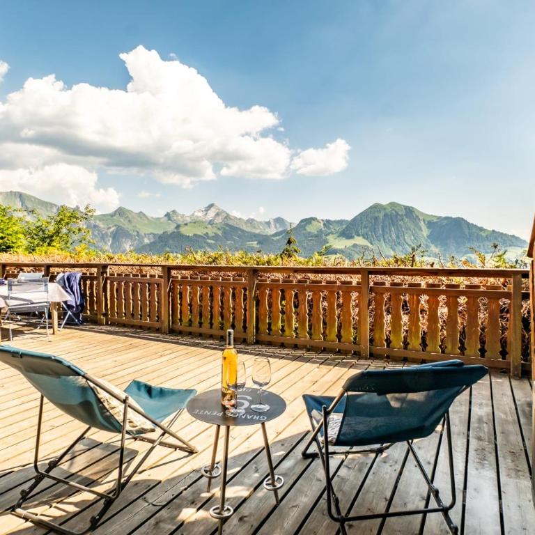Slow Chalet Archange Authentique Familial vue montagne 5 min des pistes - Chalet - 5