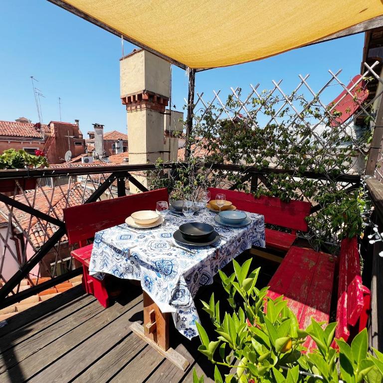 Ca Sabrina - Terrace overlooking the rooftops of Venice - Apartment mit 2 Schlafzimmern - 22