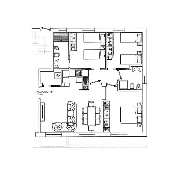 CASA ESEDRA Appartamento B - Parcheggio privato - Appartamento con 3 Camere da Letto - 23