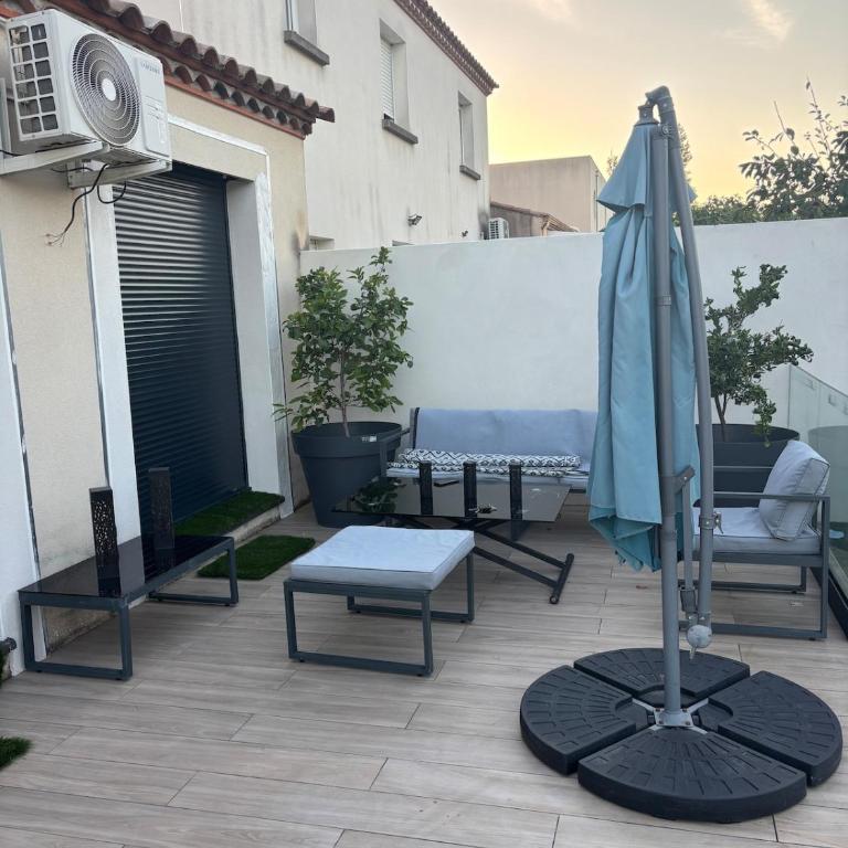 Villa avec piscine 10x5m à Narbonne- 6 personnes - 3 chambres - climatisation - Villa 1 Chambre - 25