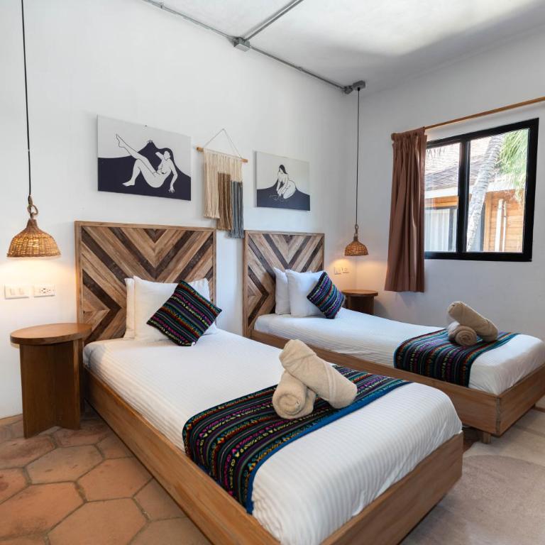 Nílu Isla Mujeres by Selina - Habitación Doble Pequeña - 2 camas - 3