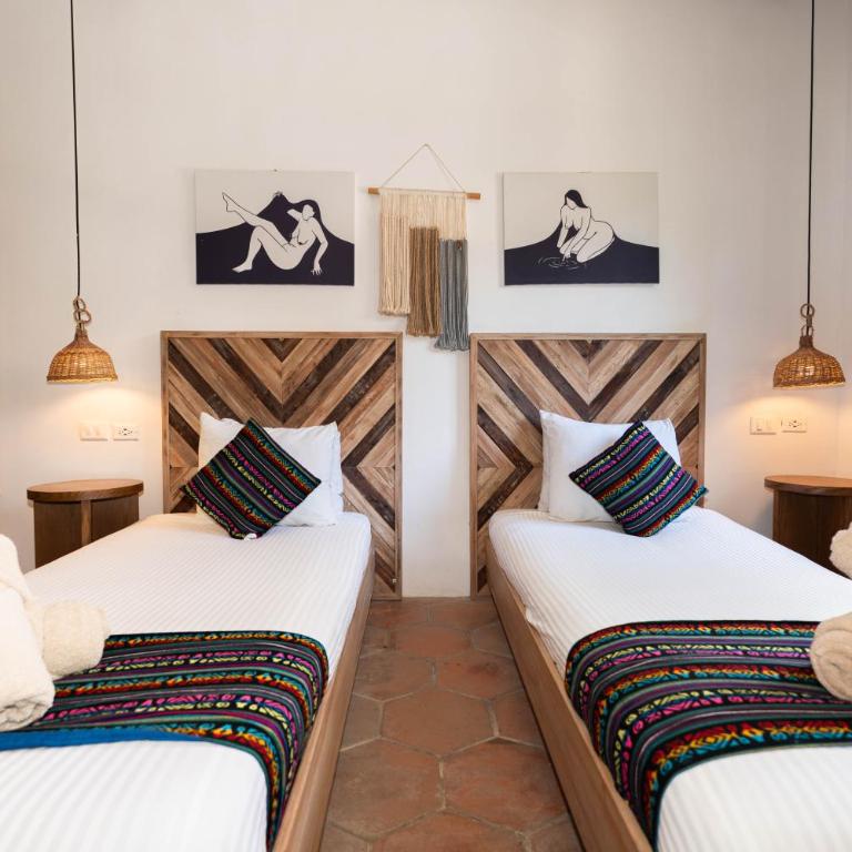 Nílu Isla Mujeres by Selina - Habitación Doble Pequeña - 2 camas - 4