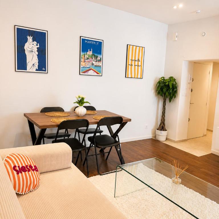 T2 avec extérieur Vauban, notre Dame de la garde , Vieux port - Appartement 1 Chambre - 7