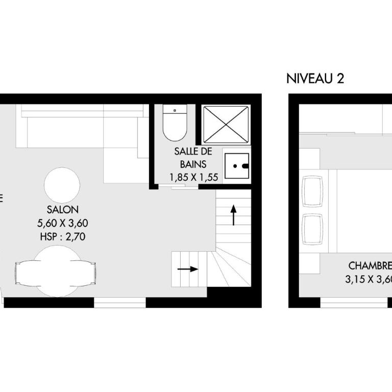Chic Duplex - Appartement 1 Chambre - 6