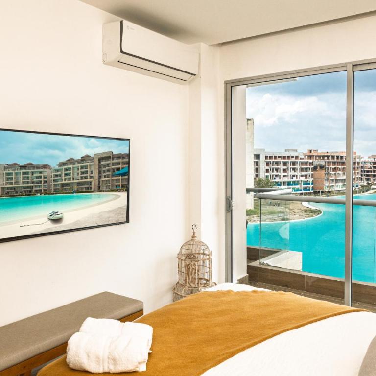 Lagoon View for 8 Guests - Two-Bedroom Apartment - 16