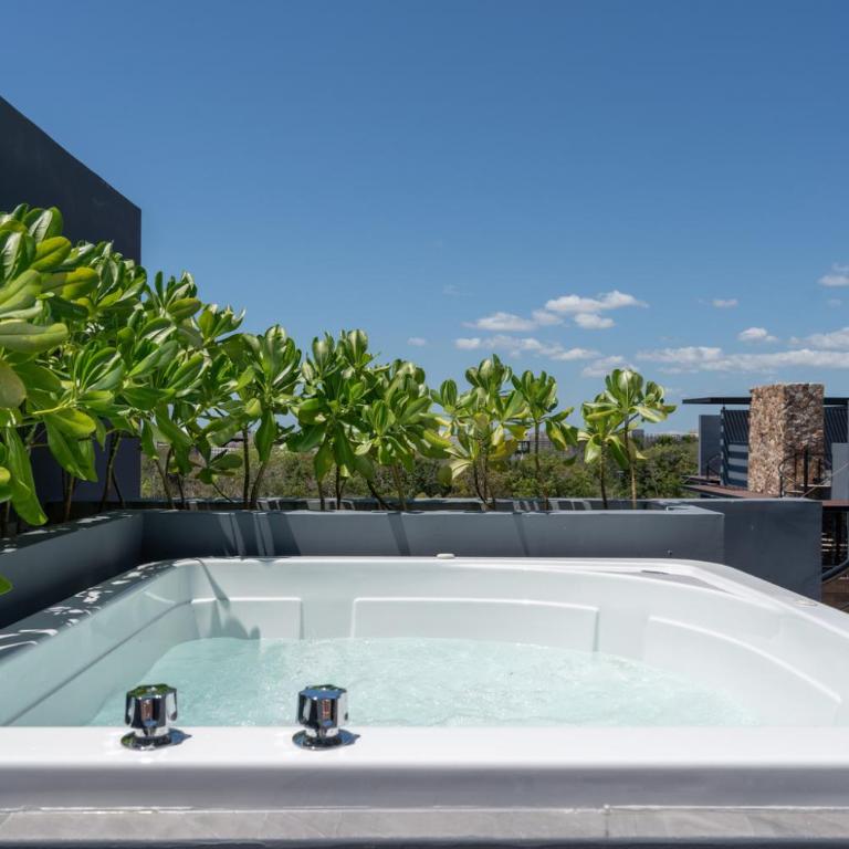 Terraza Privada PH Con Jacuzzi Tulum - Apartamento de 2 dormitorios con piscina privada - 2
