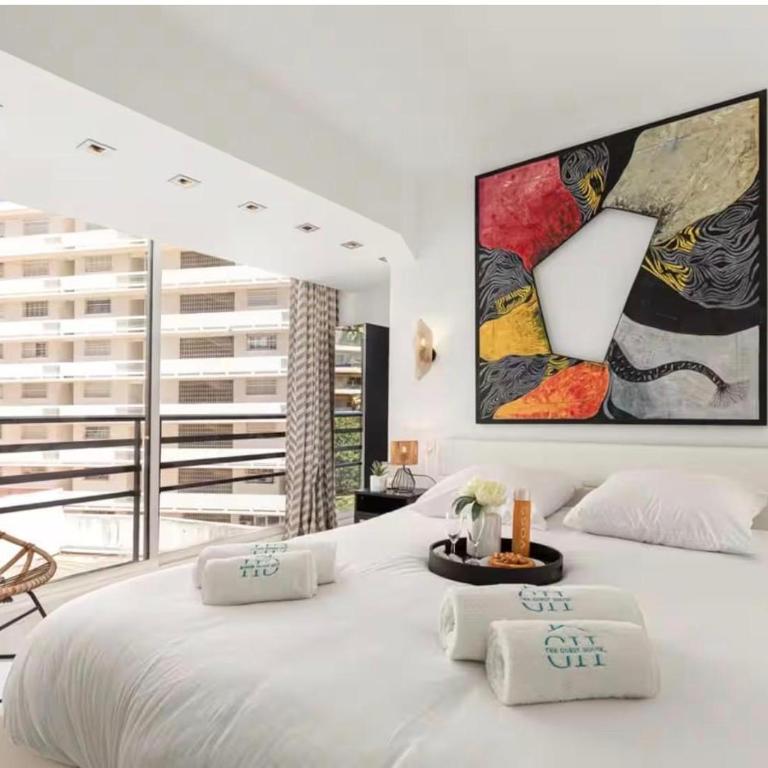 Luxueux 100m2 Croisette 5 étoiles - Vue mer Terrasse & Jacuzzi - Accès direct plage Miramar - Appartement 2 Chambres avec Terrasse et Vue sur la Mer - 14