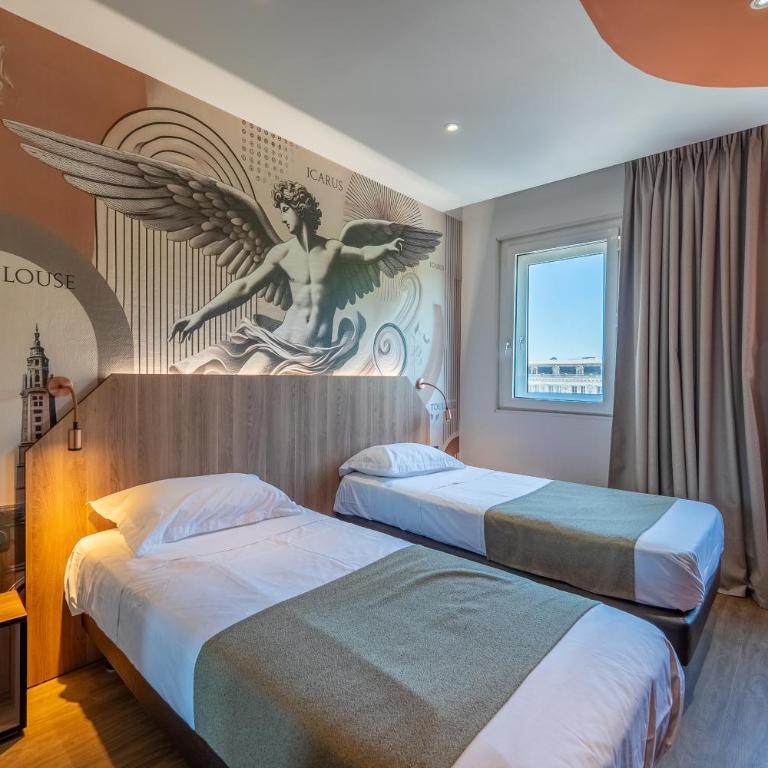 Hôtel Icare - Chambre Double ou Lits Jumeaux avec Douche - 6