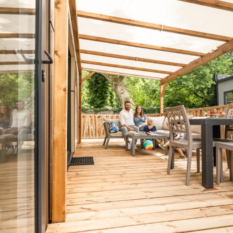 Camping Domaine de la Ville Huchet - Premium Taos Mobile home 2 bedrooms - 4