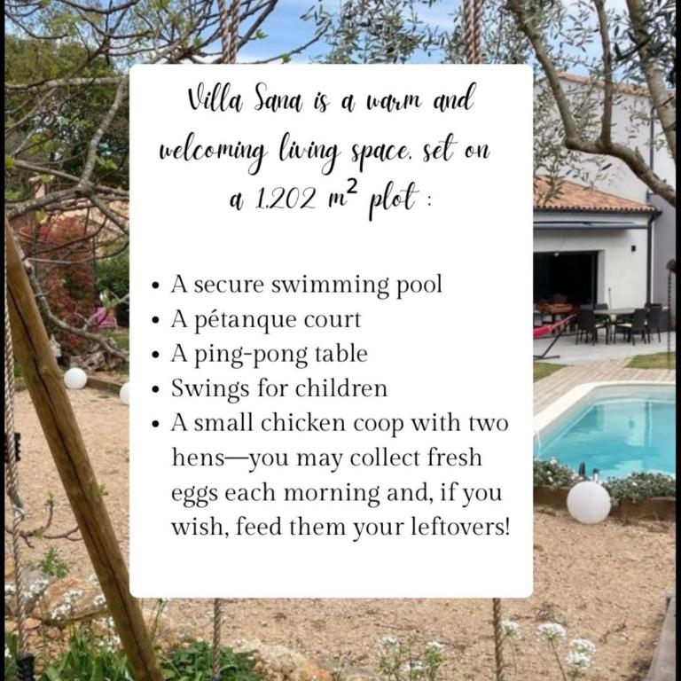 Villa Sana avec Piscine et Pétanque - Villa 3 Chambres - 22