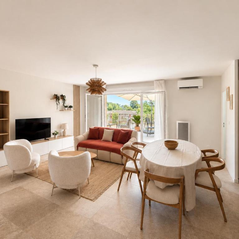 82m2 apartment 6 people terrace air conditioning parking - Two-Bedroom Apartment - 2