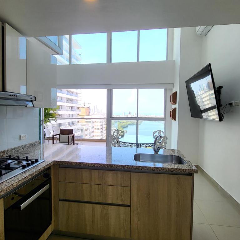 Duplex con Vista Atardecer Mágico en el Mar Caribe - Two-Bedroom Apartment - 49