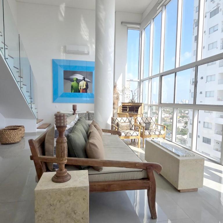 Duplex con Encanto Vista al Mar y Centro Historico - Two-Bedroom Apartment - 21