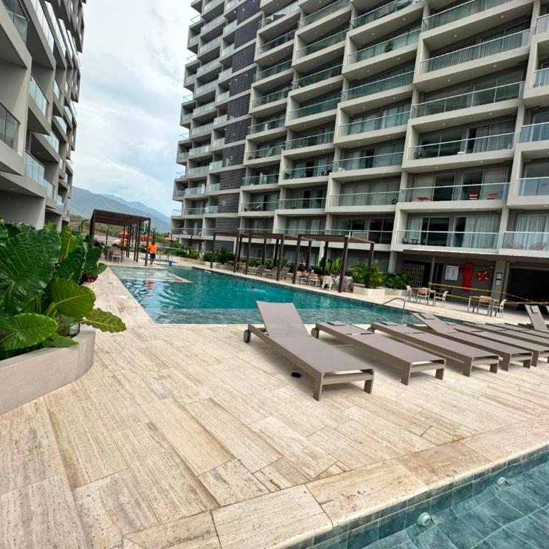 Exclusivo apartasuite con terraza y vista al mar - Bello Horizonte - One-Bedroom Apartment - 39