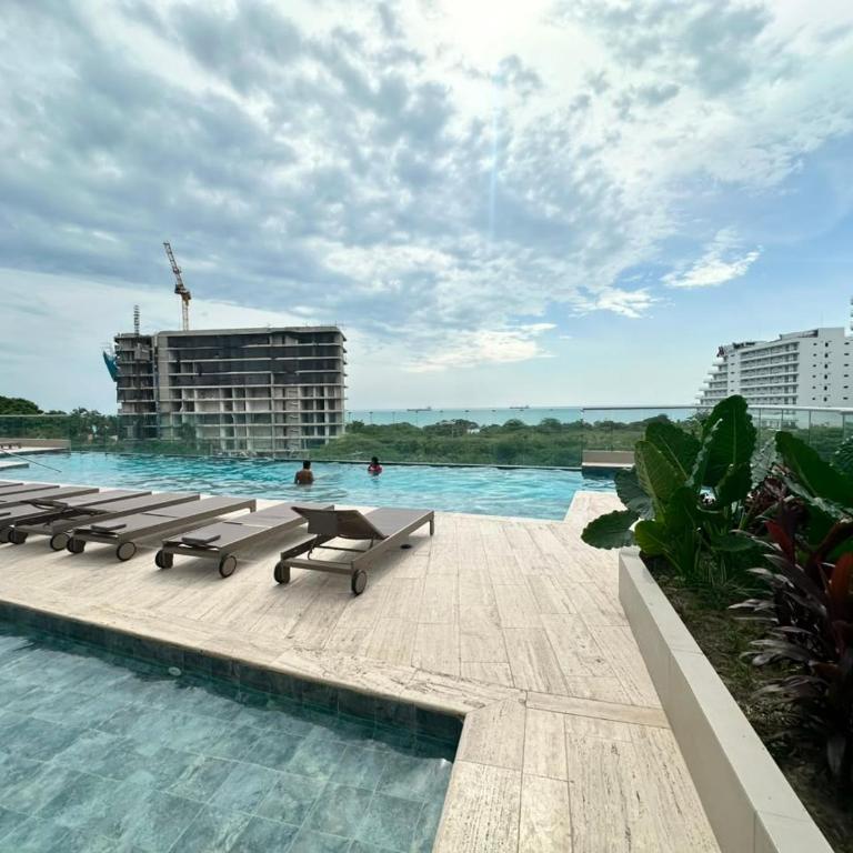 Exclusivo apartasuite con terraza y vista al mar - Bello Horizonte - One-Bedroom Apartment - 38