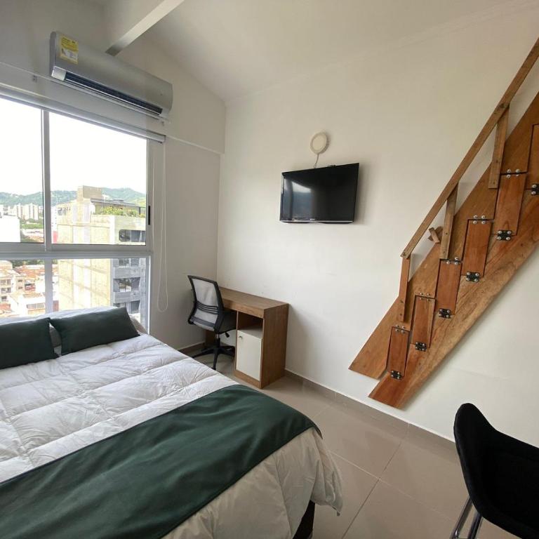 Nido Nómada VIP en PH con aire y cocina a pasos del metro - Duplex Apartment - 14