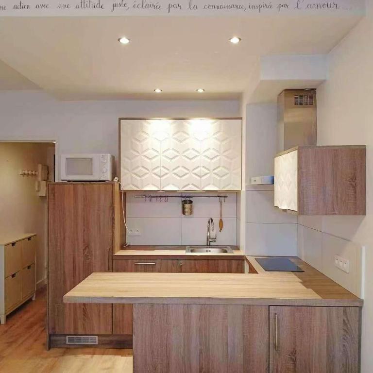 studio centre paris 15e near montparnasse - Chambre Double avec Balcon - 1