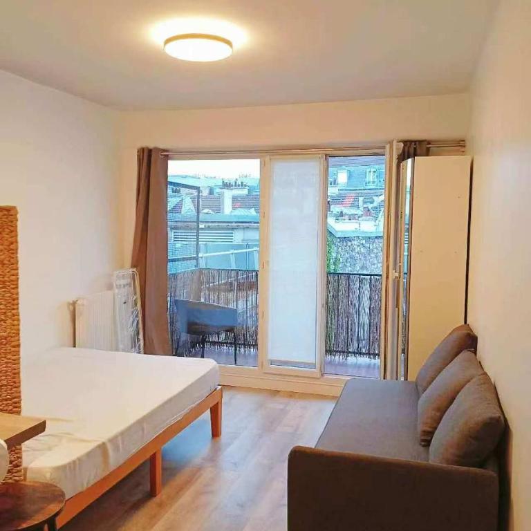 studio centre paris 15e near montparnasse - Chambre Double avec Balcon - 2