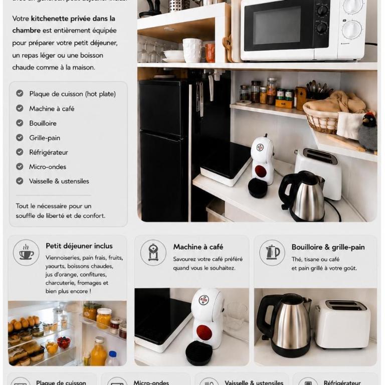 Chambre d hôte avec clim terrasse et petit déjeuner Hauteurs de Nice - Chambre Double avec Terrasse - 4