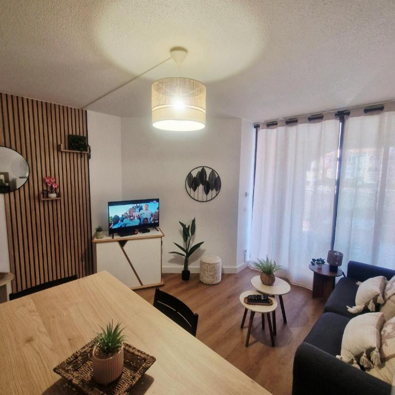 F2 avec terrasse et vue lagune RDC Cap Coudalère - Apartamento de 1 dormitorio con vistas al lago - 42